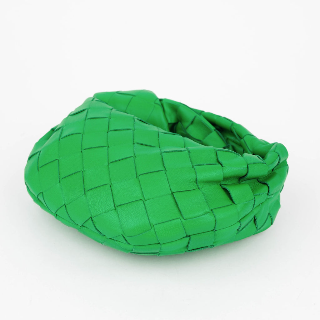 Bottega Veneta Mini Jodie Intrecciato Leather Handbag – Green