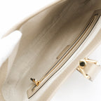 Gucci Jackie 1961 Medium GG Canvas Beige Ivory Gold Hardware Rank S