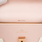 Delvaux Tempête Mini Calfskin Leather 2-Way Handbag (Light Pink / Bicolor)