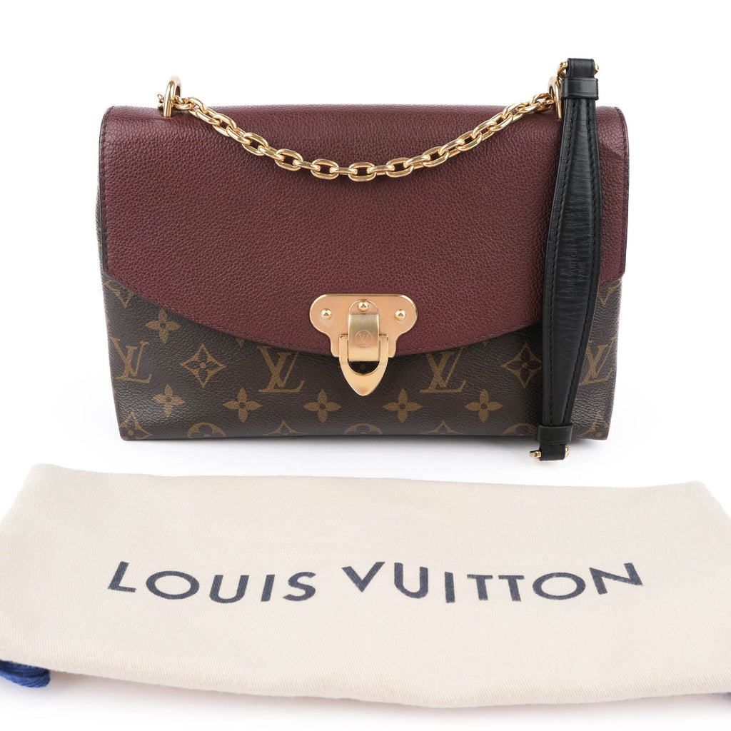 Louis Vuitton Saint Placide Monogram Canvas and Grain Leather in Bordeaux M43715