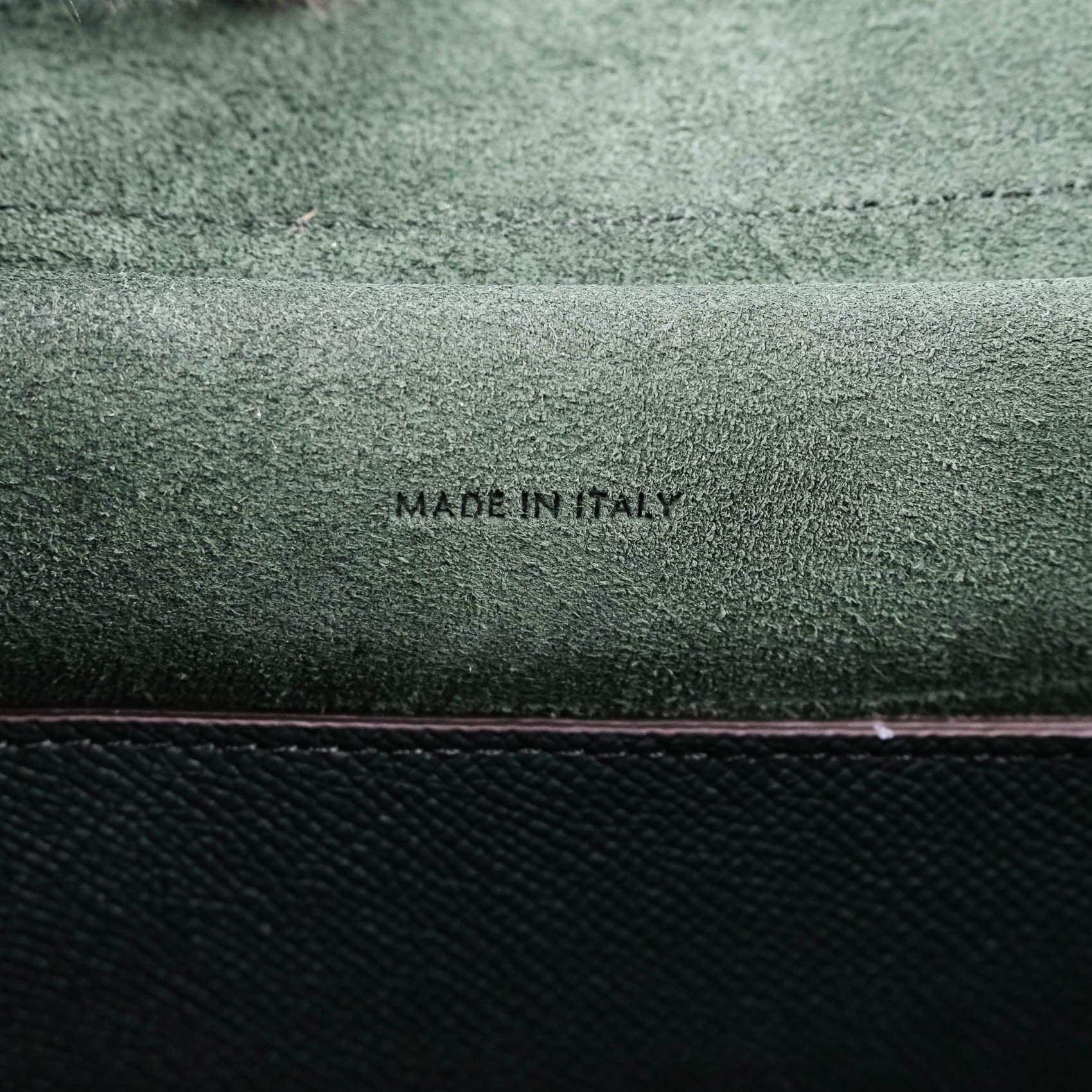 Celine Belt Bag Micro Leather Handbag, Green