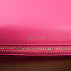 Delvaux Tempête GM Pink Leather 2‑Way Handbag with Mirror – Luxury Designer Tote