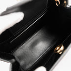 Gucci Diana Mini Bag – Black Patent Leather & Laquered Bamboo Handles