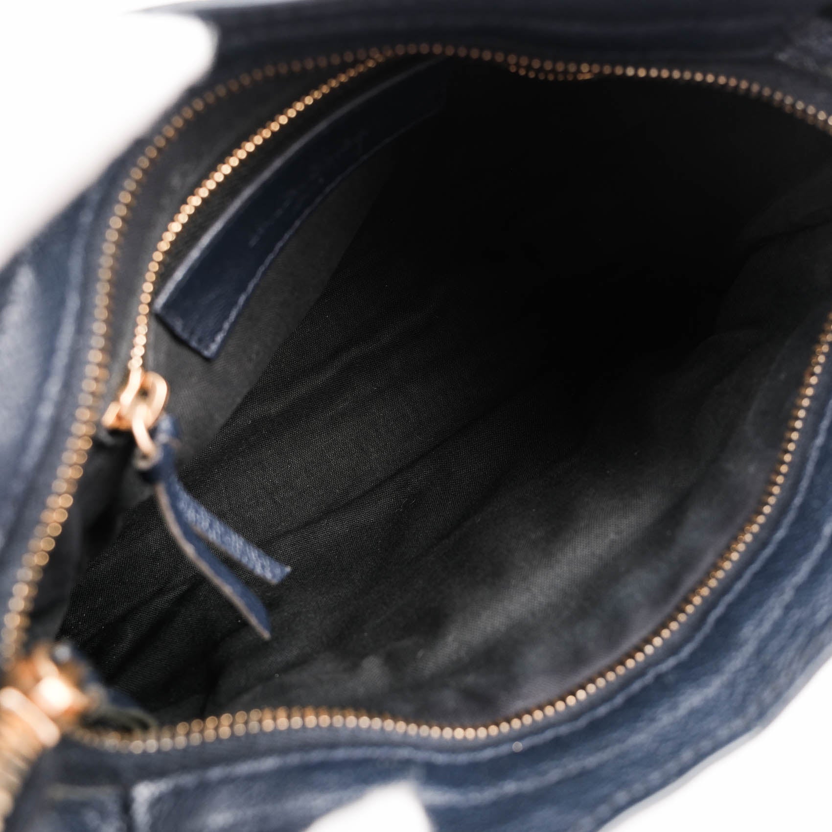 Balenciaga Classic City Mini Navy Leather Shoulder Mini City Crossbody Bag 309544