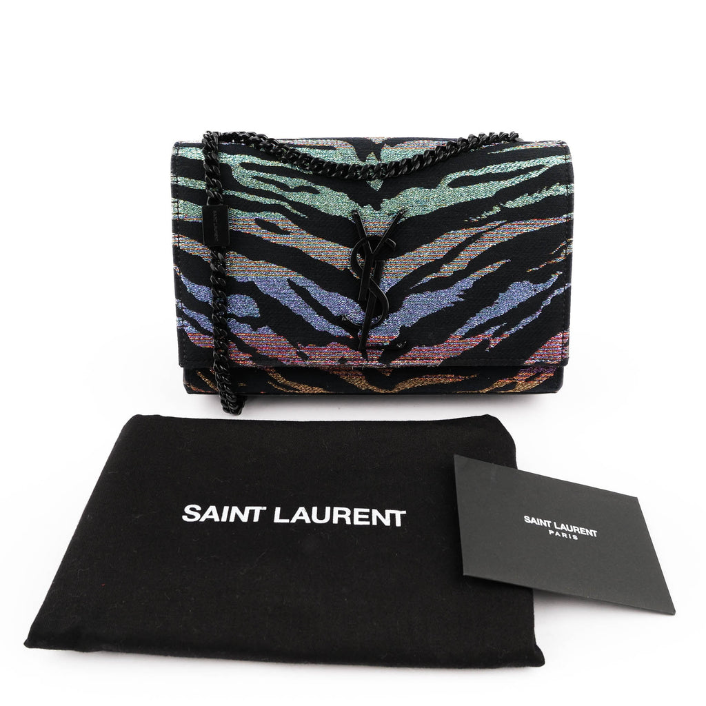 Saint Laurent Kate Small Lurex Animal Print - Multicolor / Black Hardware