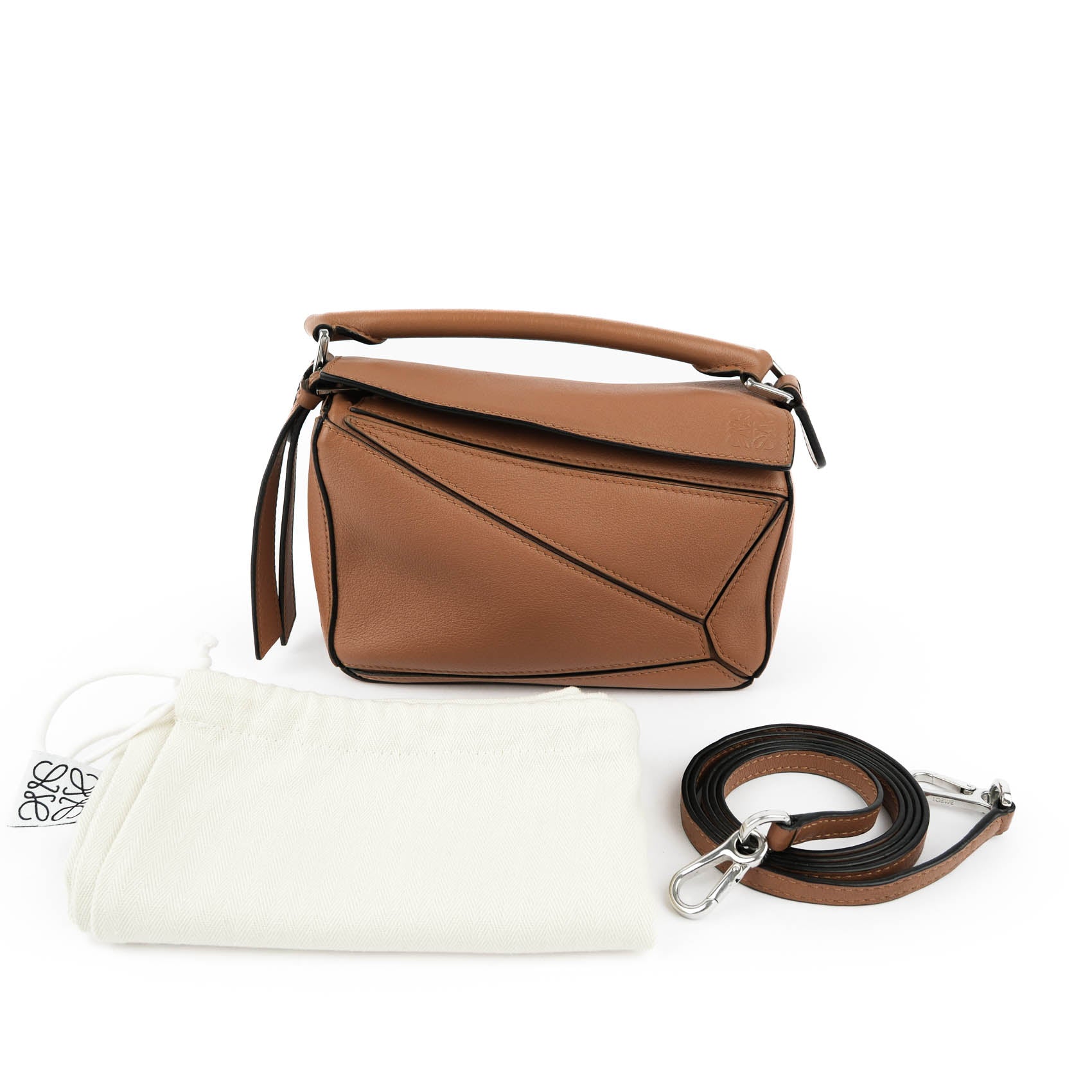 Loewe Puzzle Mini Classic Calfskin - Tan