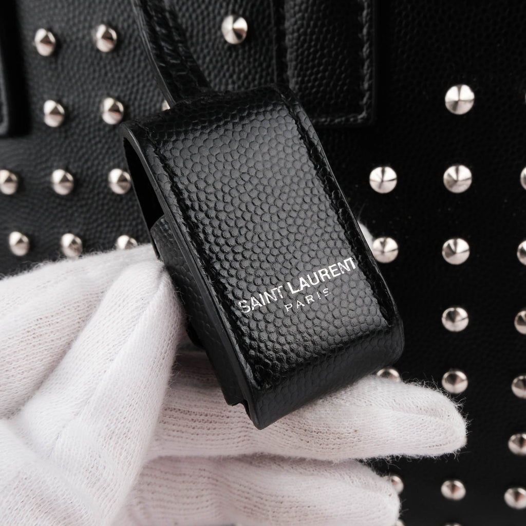 Saint Laurent Studded Nano Sac de Jour in Black Calfskin (2014 Edition) VLR3551540514
