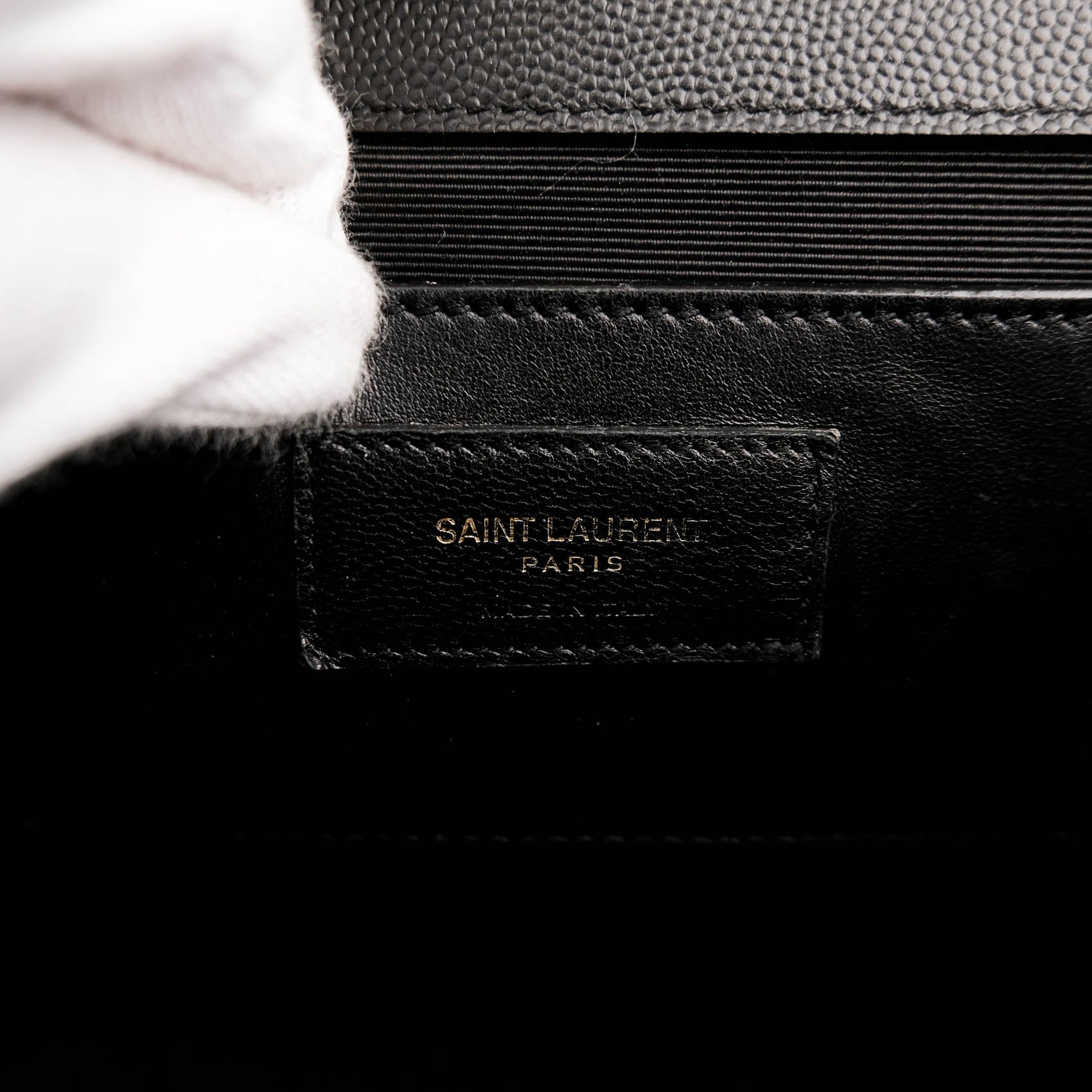 Saint Laurent Kate Medium - Star Monogram Black Grain de Poudre