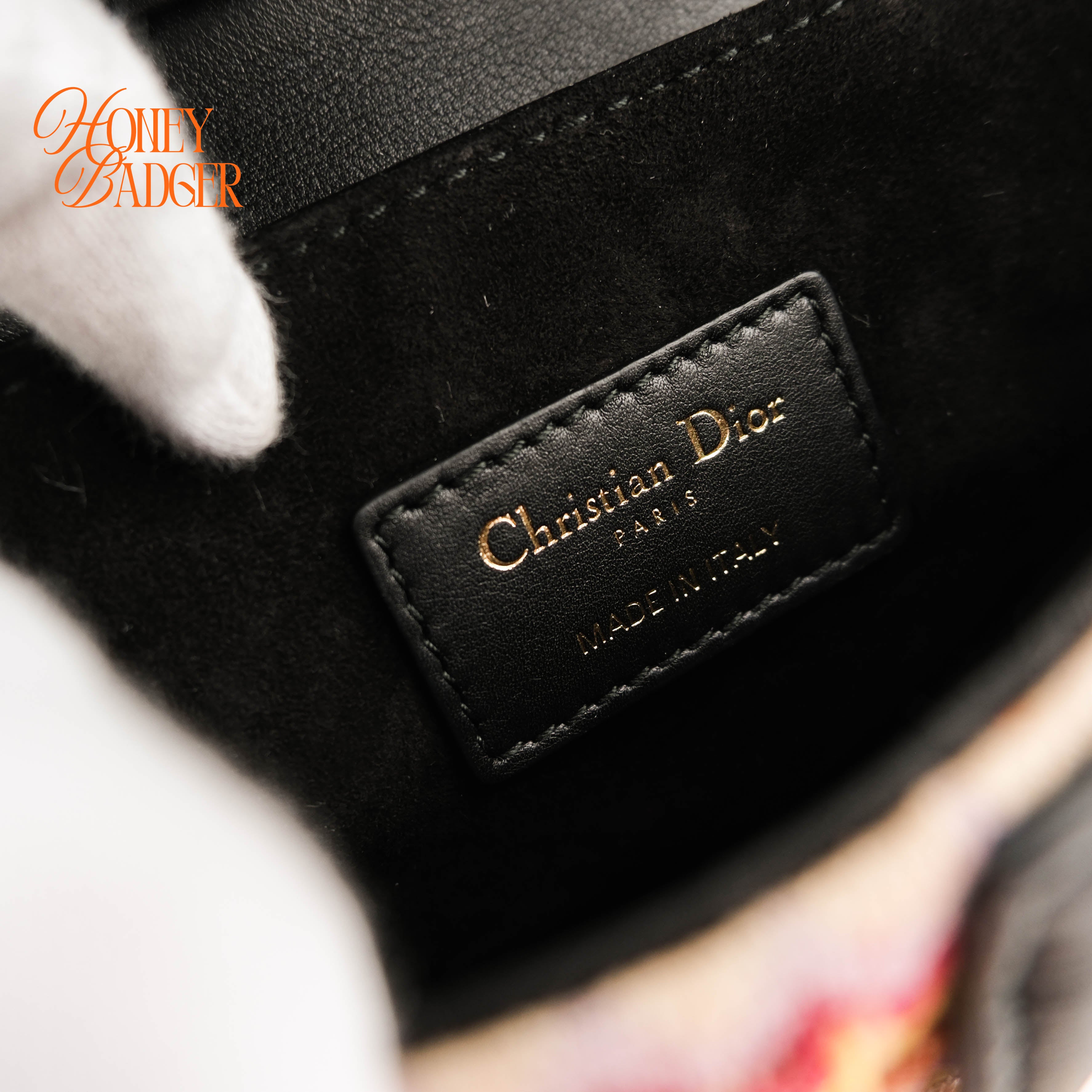 Christian Dior Beaded Saddle Bag - Multicolor Zig-Zag