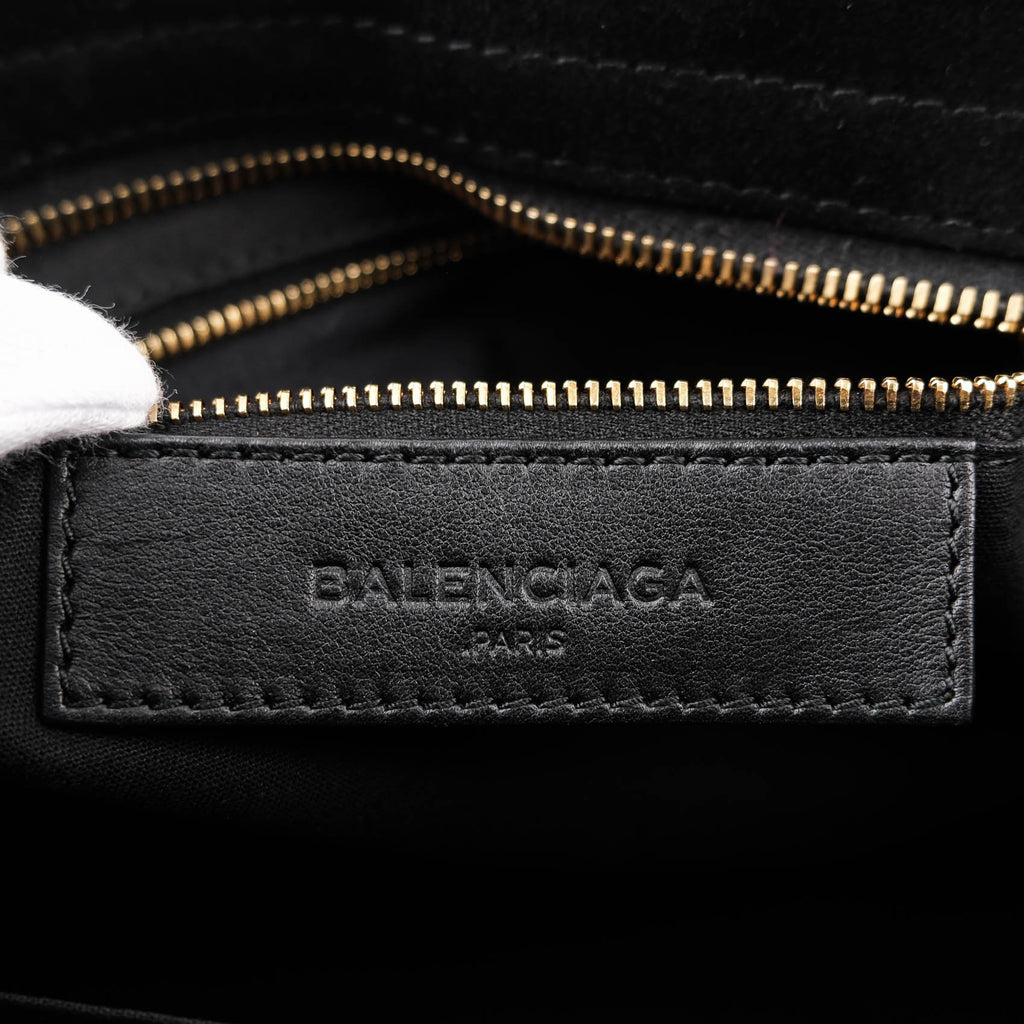 Balenciaga Giant 12 Gold City Black Suede 2-Way 281770 D94JG 1000