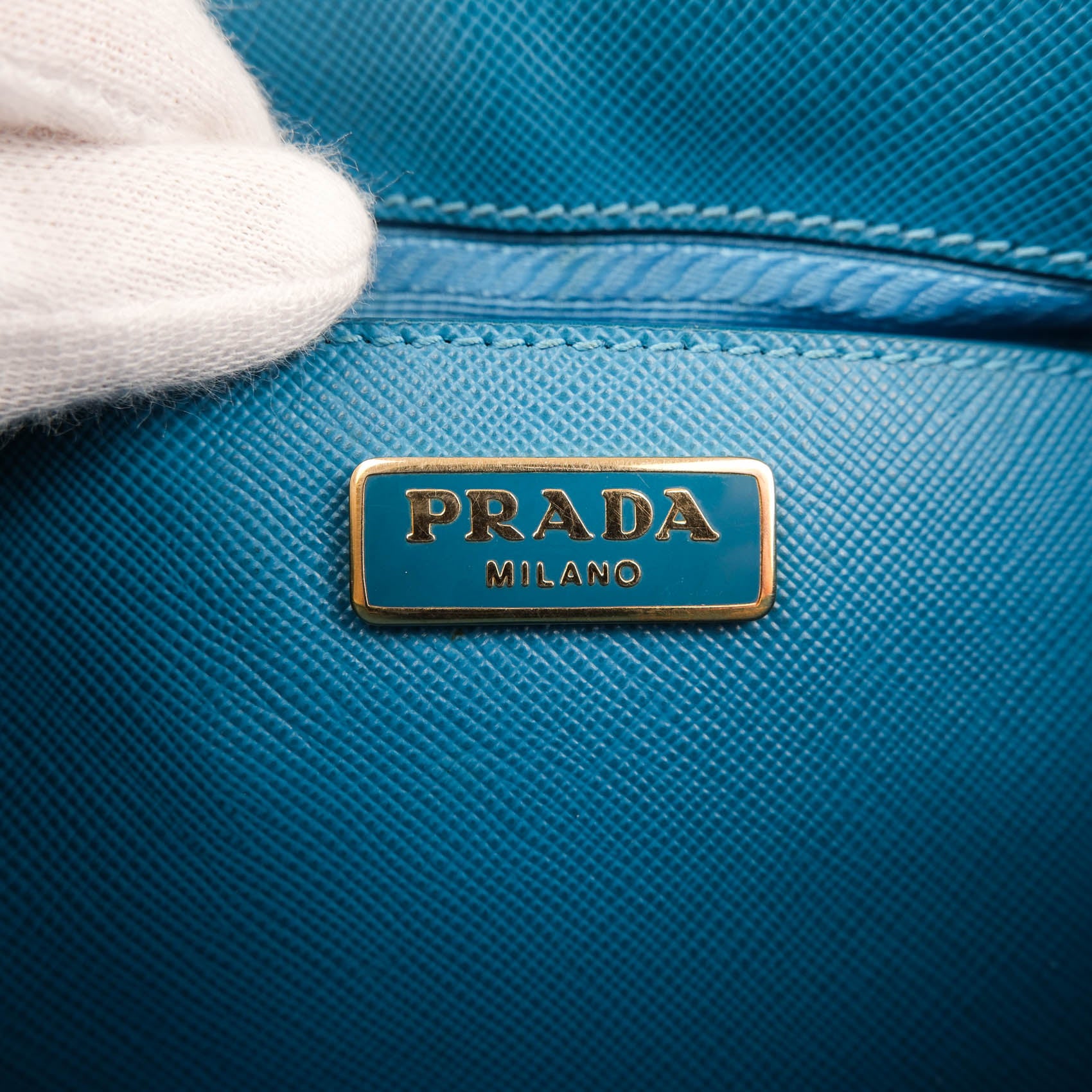 Prada Galleria Saffiano Leather Mini Bag – Vibrant Blue 1BA916