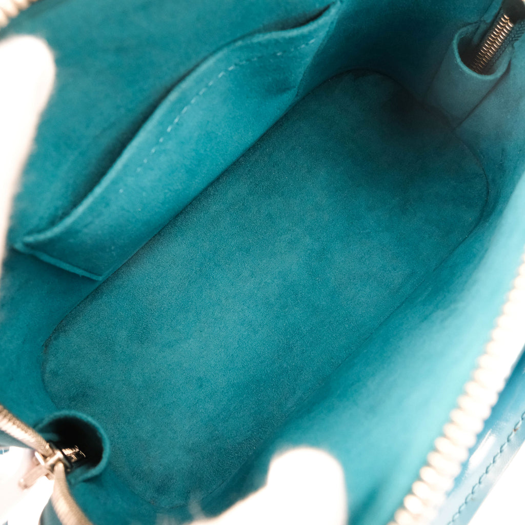 Louis Vuitton Alma BB Epi Leather Blue Silver Hardware Rank A