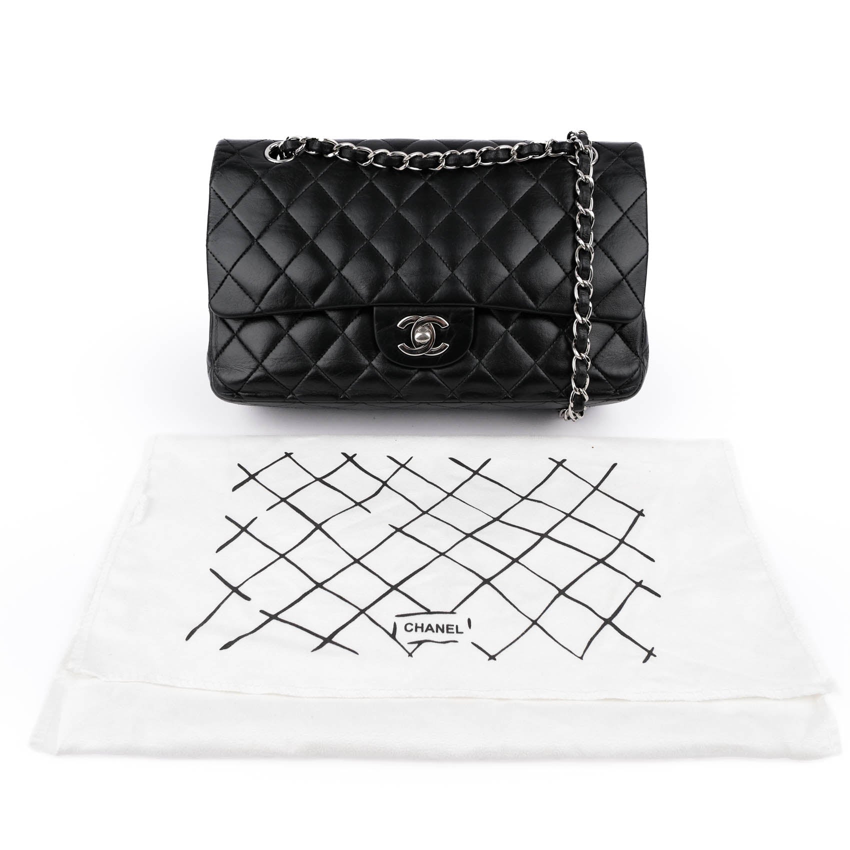 Chanel Matelassé 25 Classic Medium Double Flap Bag