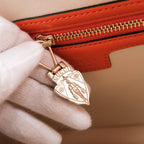 Gucci Jackie Small Shoulder Bag in Orange Patent Calfskin Leather