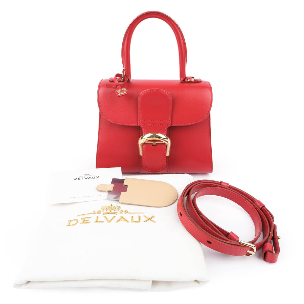 Delvaux Brillant Mini Box Calf Leather - Red