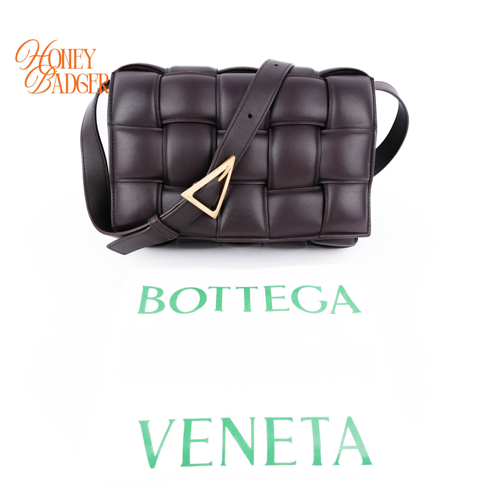 Bottega Veneta Maxi Intrecciato Padded Cassette Leather Shoulder Bag - Dark Purple
