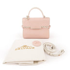Delvaux Tempête Mini Calfskin Leather 2-Way Handbag (Light Pink / Bicolor)