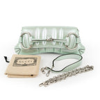 Gucci Horsebit 1955 Large Padded Chain Shoulder Bag - Metallic Mint Green