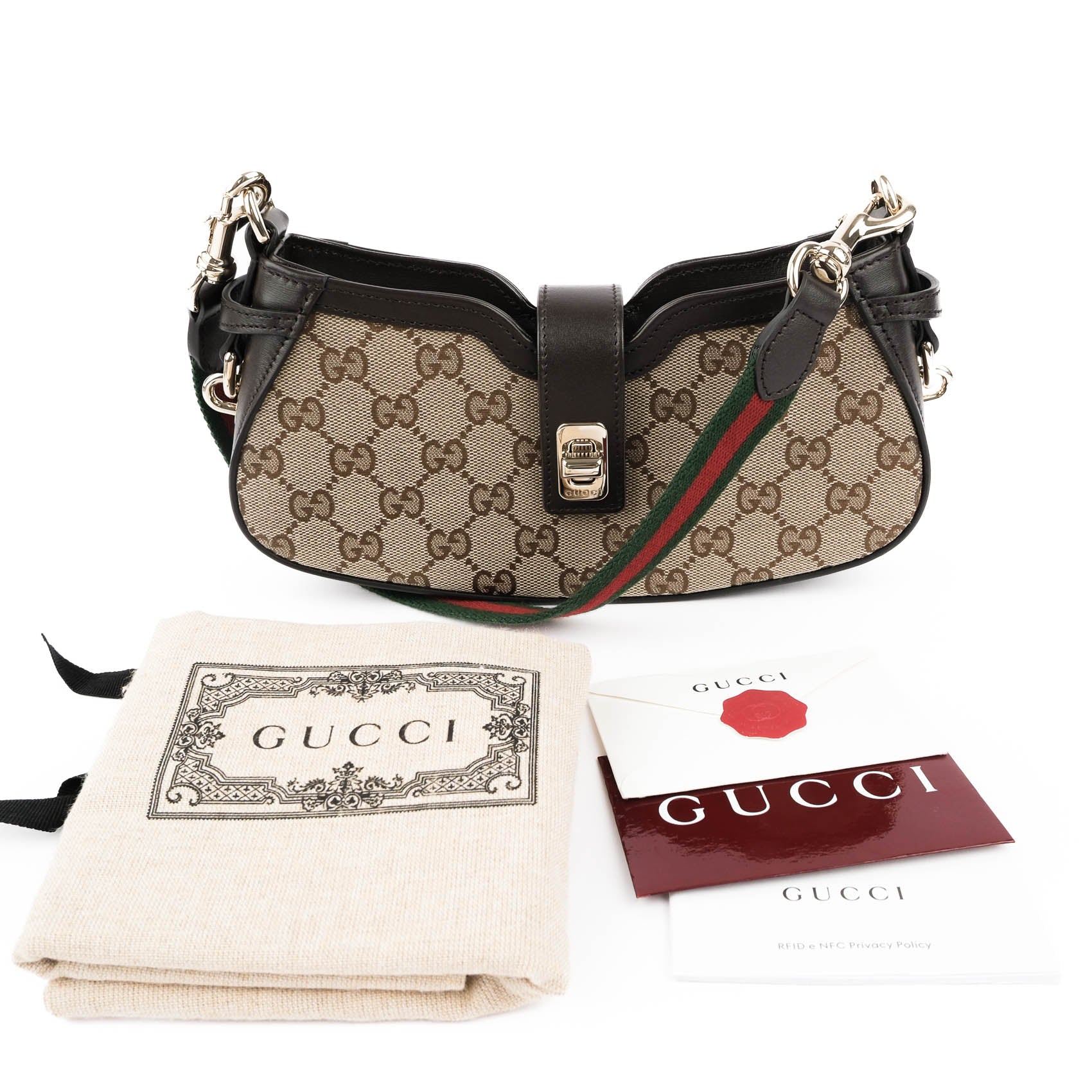 GUCCI Moonside Mini Shoulder Bag – GG Supreme & Leather