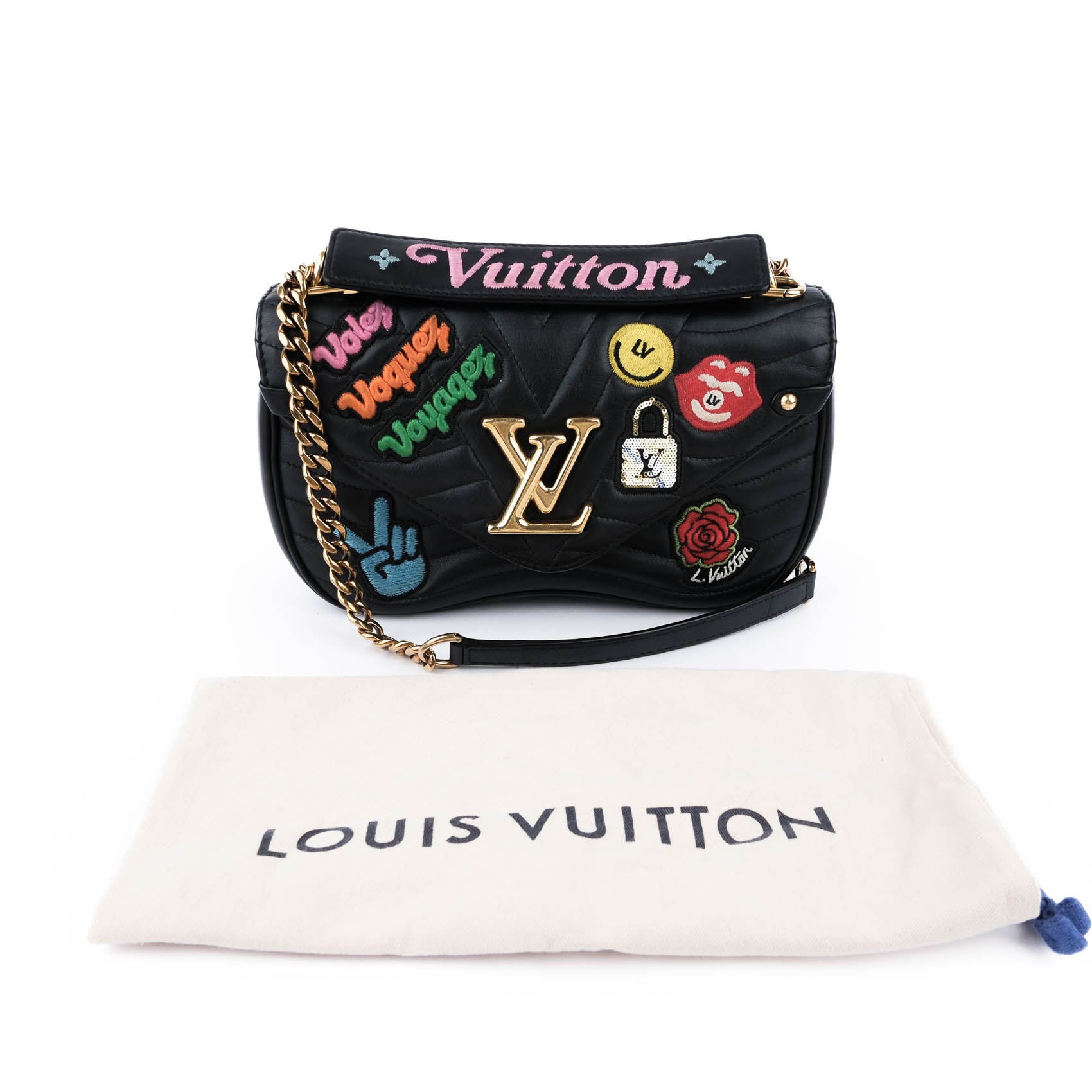 Louis Vuitton New Wave Chain Bag MM M52564 Patch