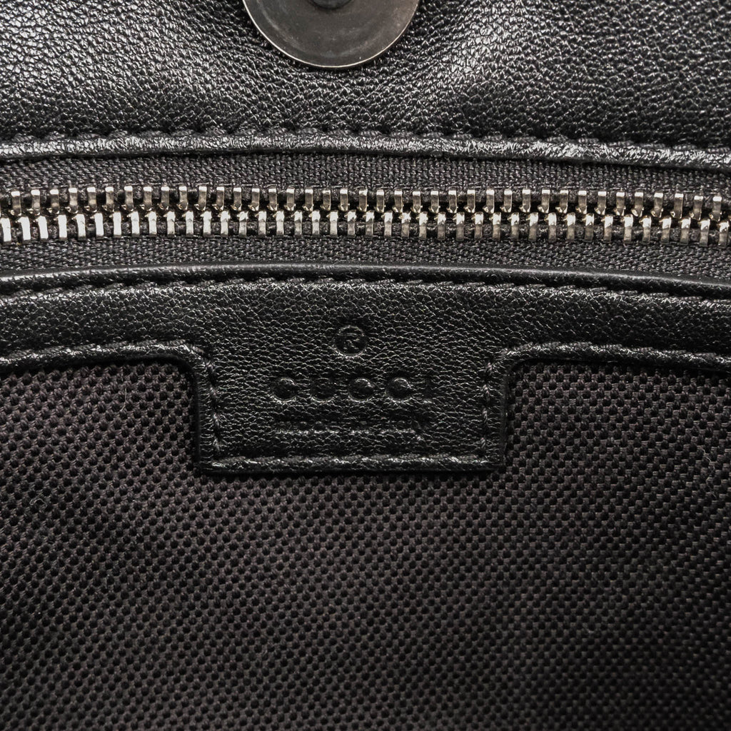Gucci Blondie Leather 2 Way Handbag Black