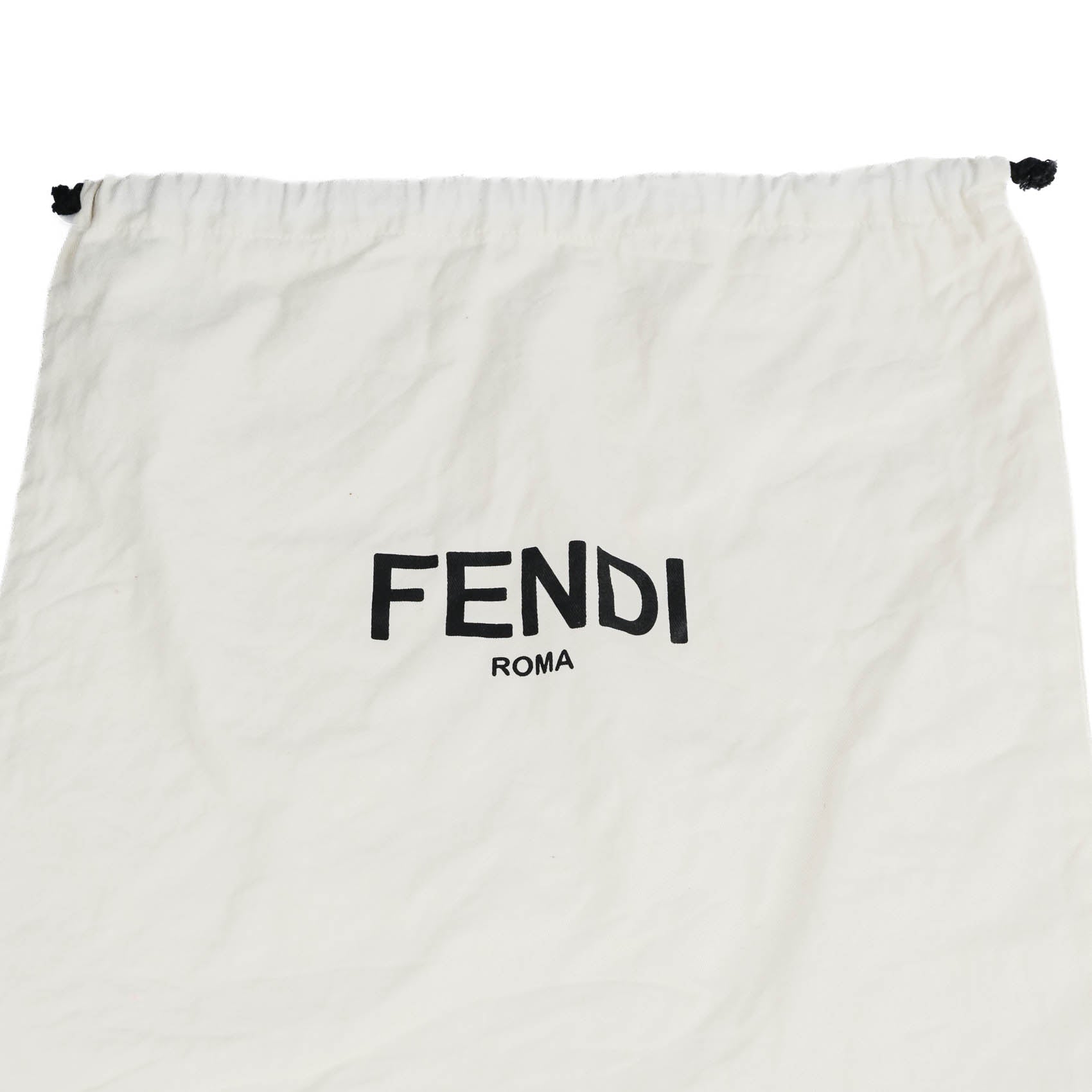 FENDI Mini Peekaboo Black Leather 2WAY Handbag 8BN244