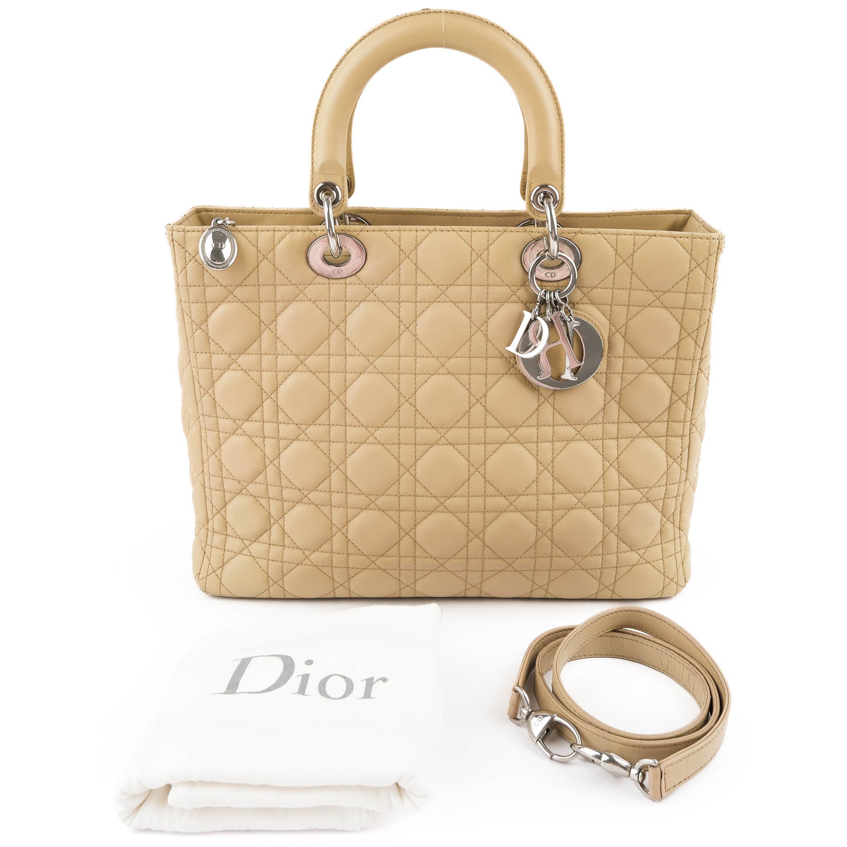 Christian Dior Lady Dior Large Cannage shoulder handbag