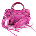 Balenciaga Classic City Mini Pink Leather 2Way Shoulder Handbag