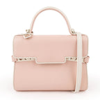 Delvaux Tempête Mini Calfskin Leather 2-Way Handbag (Light Pink / Bicolor)