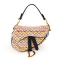 Christian Dior Beaded Saddle Bag with Embroidered Strap