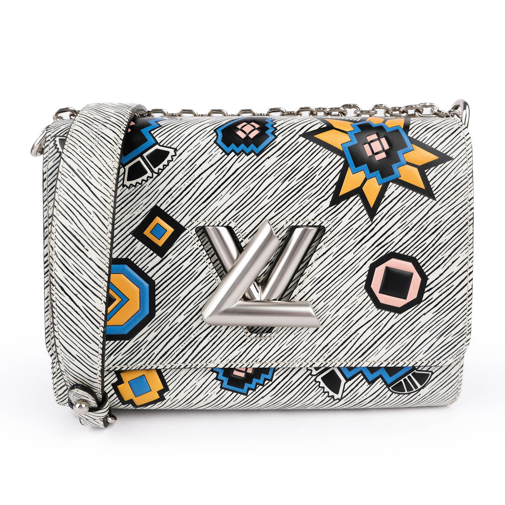 Louis Vuitton Twist MM White Multicolor Epi Tribal Mask FW15 M50122