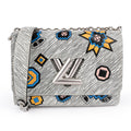 Louis Vuitton Twist MM White Multicolor Epi Tribal Mask FW15 M50122