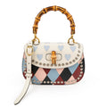 Gucci Multicolor Leather Lovelight Bamboo Top Handle 1947 Small Bag