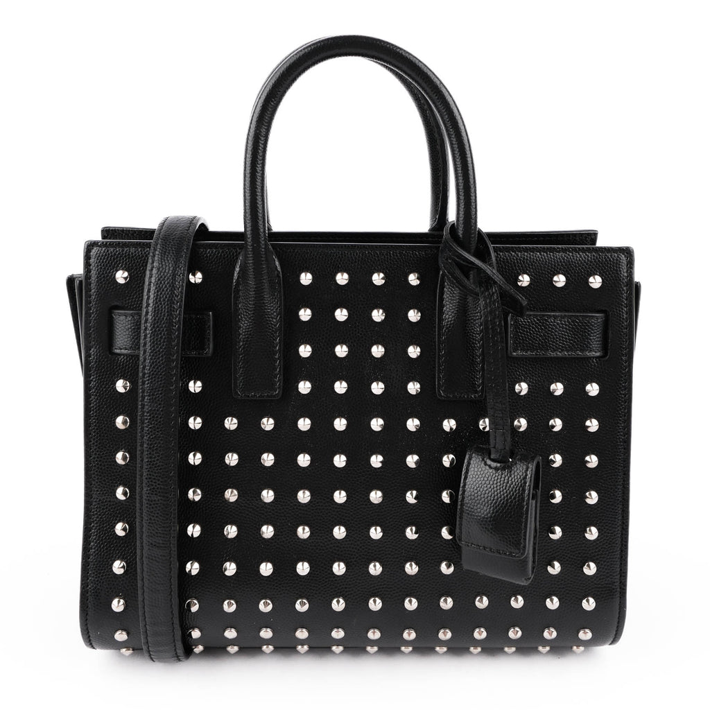 Saint Laurent Studded Nano Sac de Jour in Black Calfskin (2014 Edition) VLR3551540514