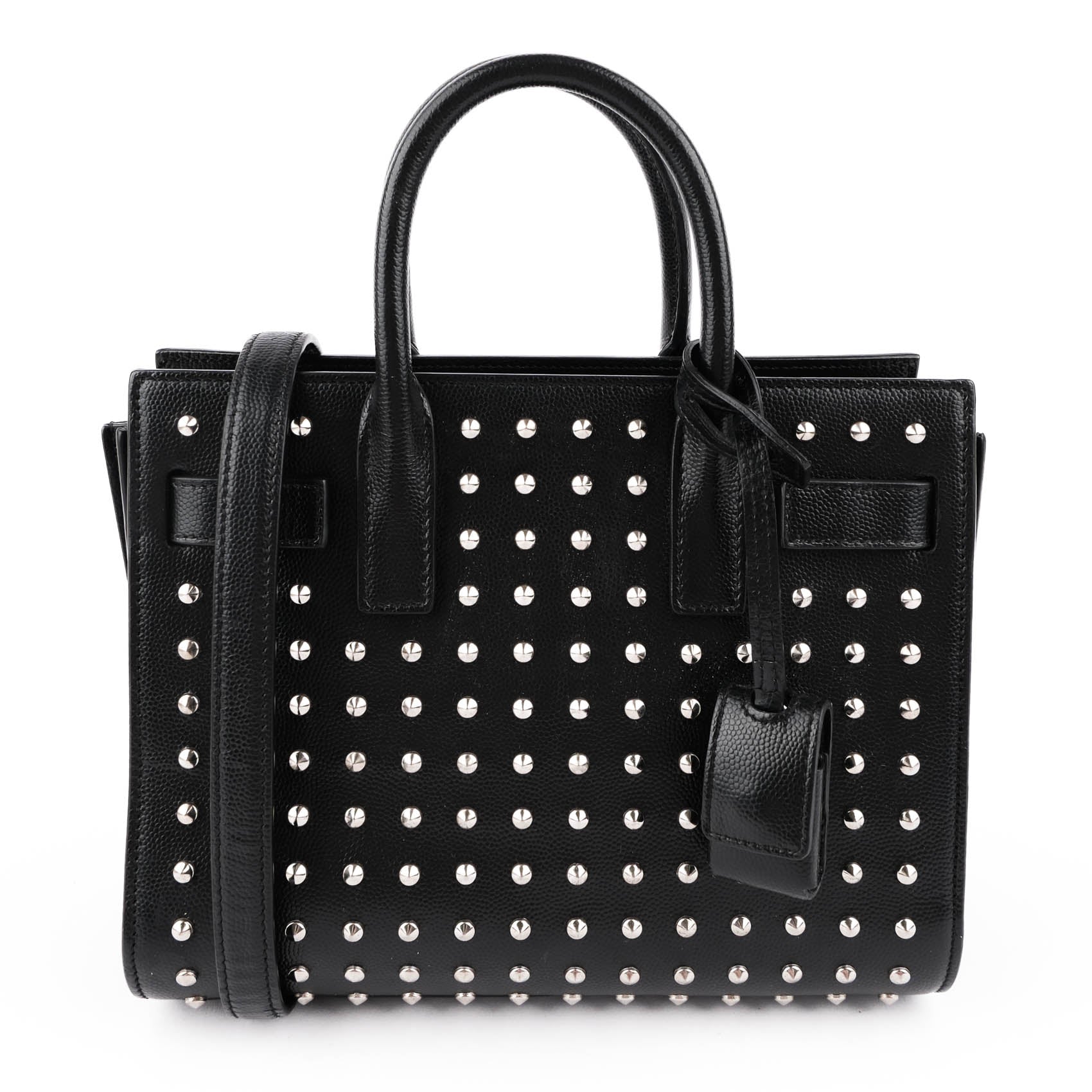 Saint Laurent Studded Nano Sac de Jour in Black Calfskin (2014 Edition) VLR3551540514