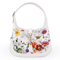 【Ultra-Rare】Gucci Jackie 1961 Embroidered Medium Bag – White Flora 833047 FAETU 9143