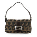 Fendi Vintage Zucca Baguette Bag Brown Canvas