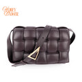 Bottega Veneta Maxi Intrecciato Padded Cassette Leather Shoulder Bag - Dark Purple