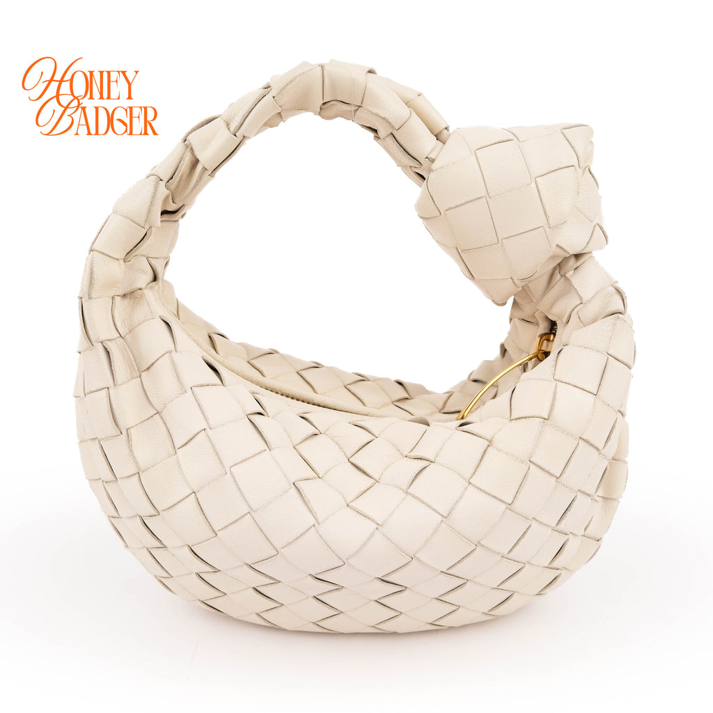 Bottega Veneta Intrecciato Nappa Mini Jodie - White