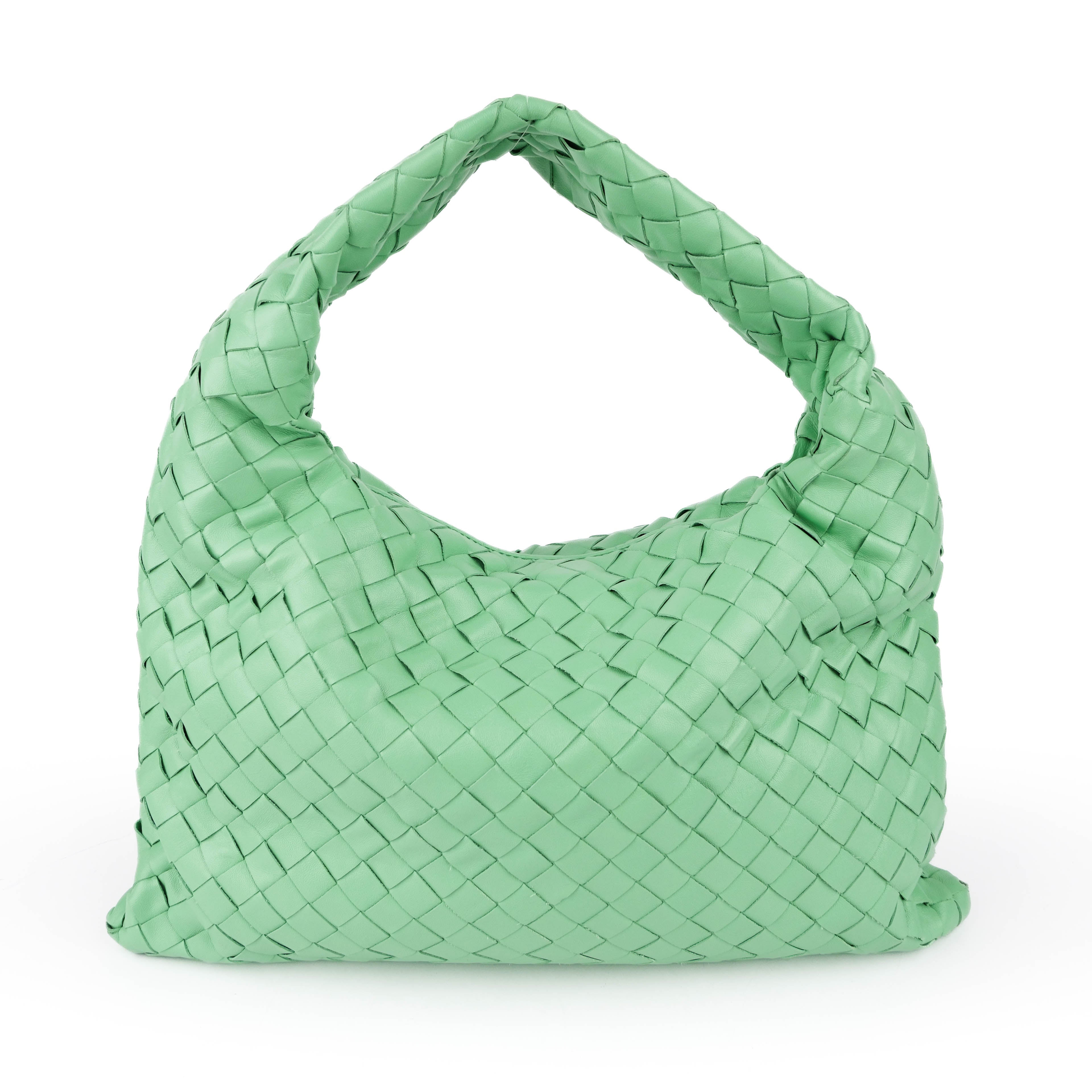 UNUSED ITEM | Bottega Veneta Medium Hop Bag in Intrecciato Leather - Emerald Green