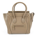 Celine Medium Luggage Tote - Taupe Smooth Leather Gold Hardware