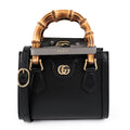 Gucci Diana Mini Handbag - Black Leather with Bamboo Handles