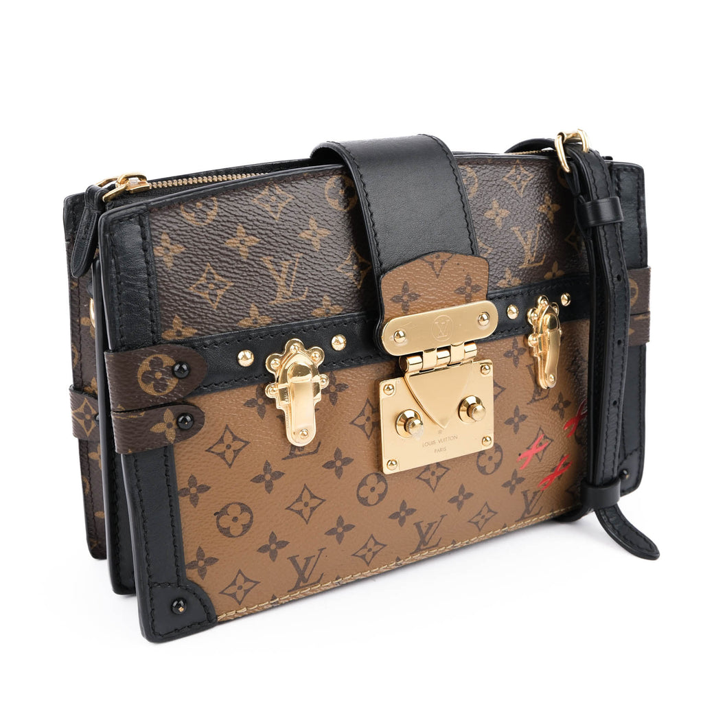 Louis Vuitton Reverse Monogram Trunk Clutch Crossbody Bag