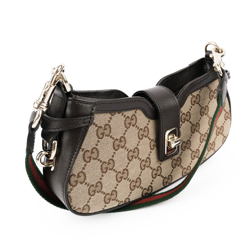 GUCCI Moonside Mini Shoulder Bag – GG Supreme & Leather