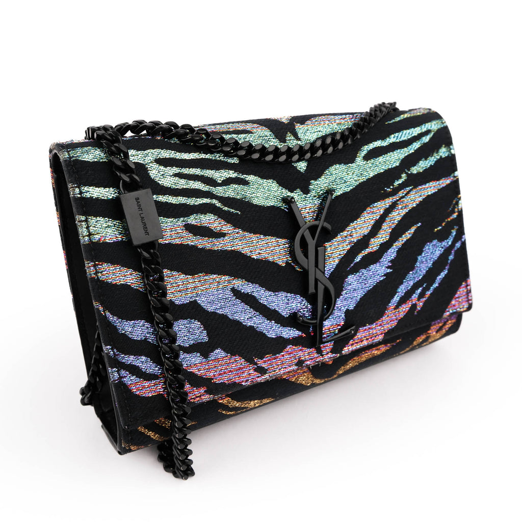 Saint Laurent Kate Small Lurex Animal Print - Multicolor / Black Hardware