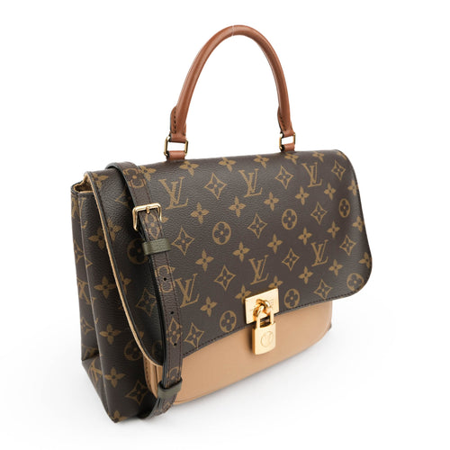 Louis Vuitton Marignan Messenger Bag Monogram Canvas Sesame Leather M44259 2-Way