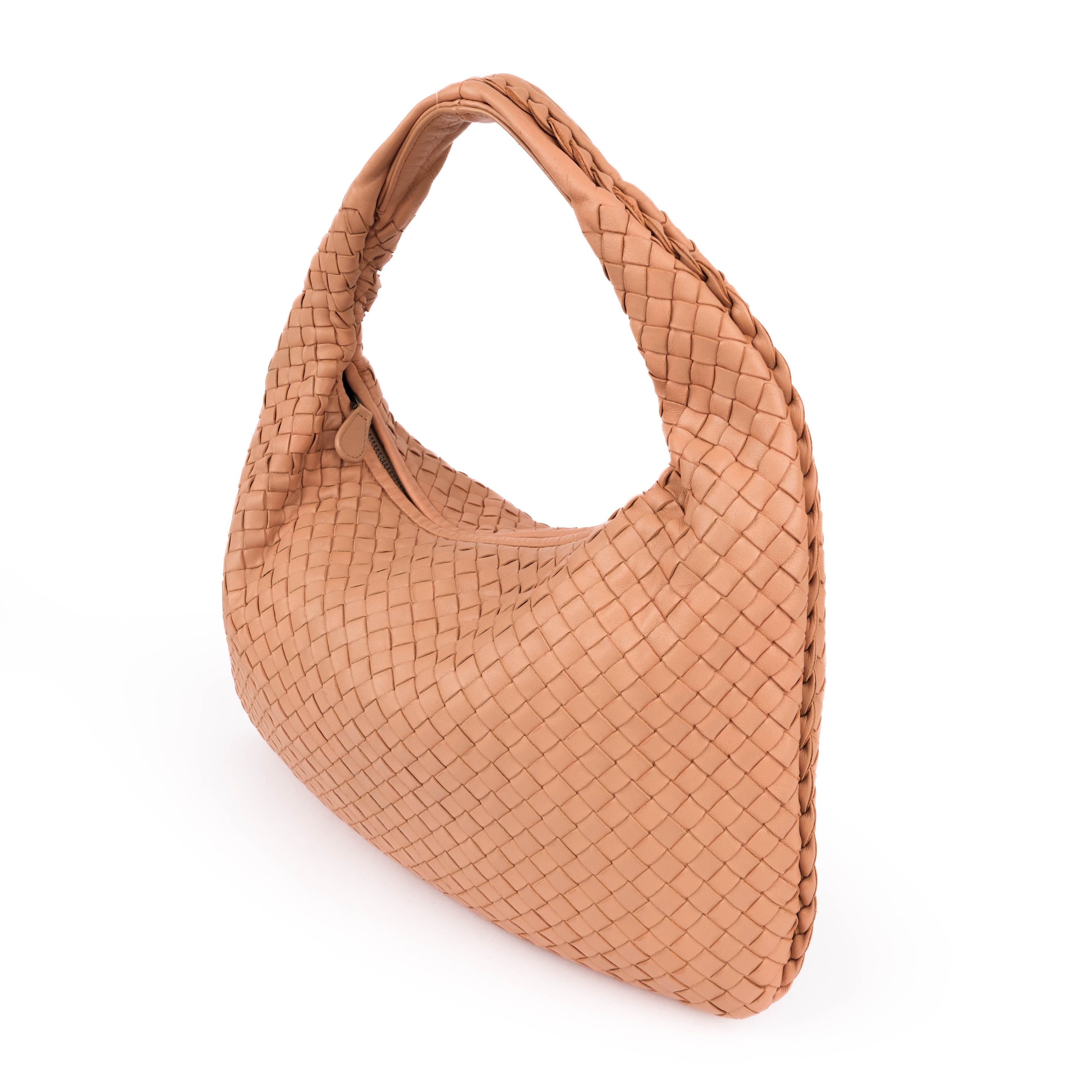 Bottega Veneta Medium Intrecciato Nappa Veneta Hobo Bag - Dusty Rose