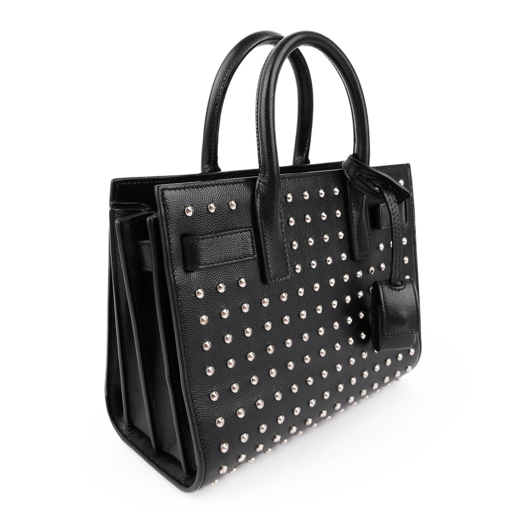Saint Laurent Studded Nano Sac de Jour in Black Calfskin (2014 Edition) VLR3551540514