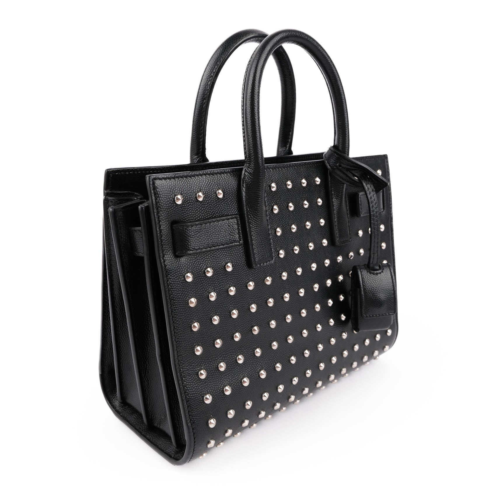 Saint Laurent Studded Nano Sac de Jour in Black Calfskin (2014 Edition) VLR3551540514