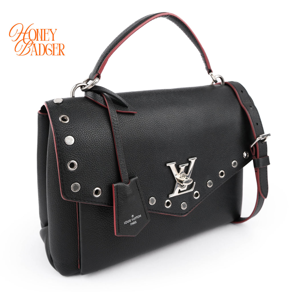Louis Vuitton Lockme II BB Studs Calfskin Black 2WAY Shoulder Bag M53507 RFID
